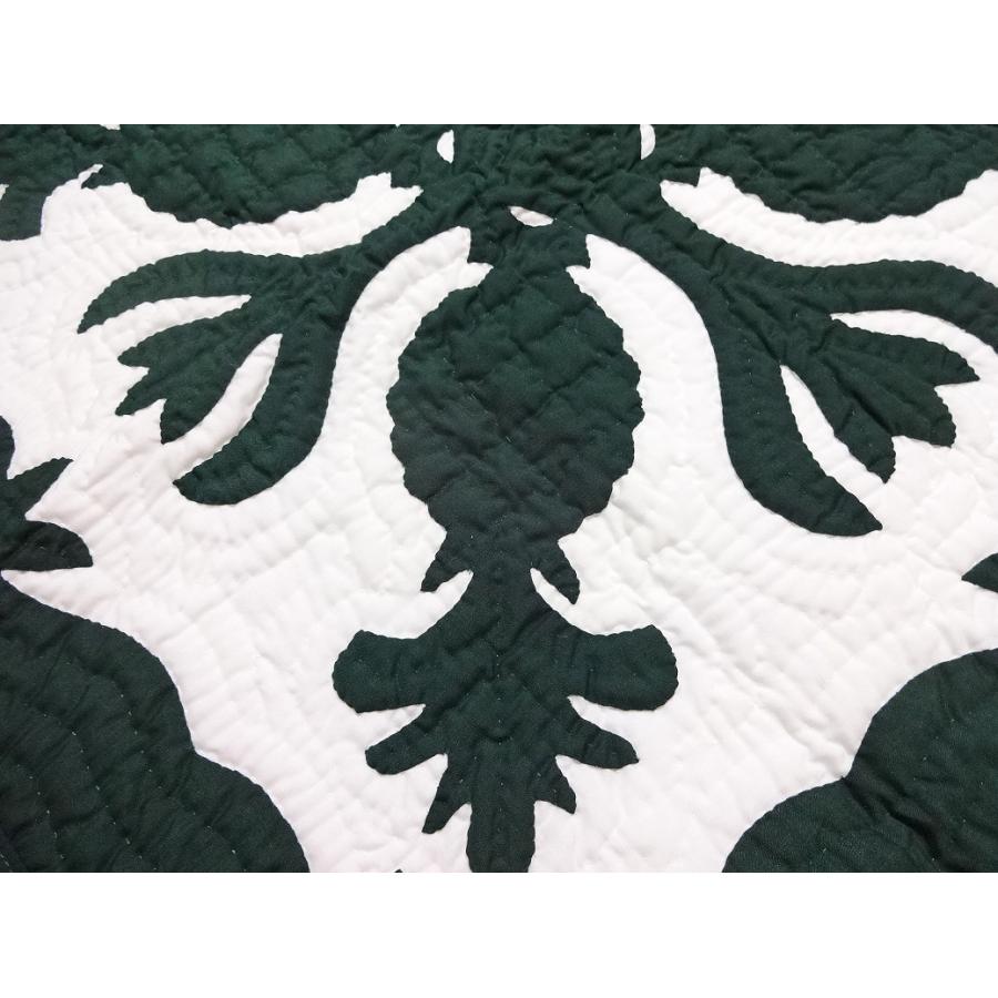 ハワイアンキルトタペストリー/壁掛け/グリーンパイナップル : Moana