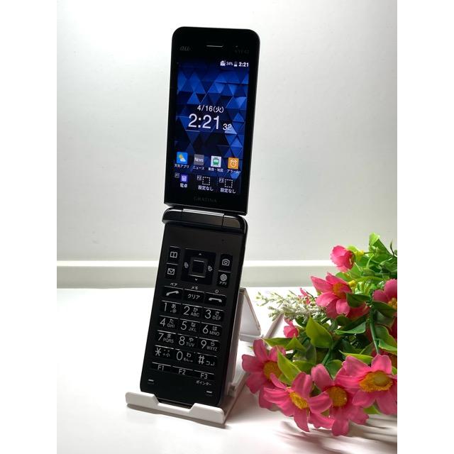 KYOCERA（京セラ） au by KDDI GRATINA KYF42 ブラック ☆SIMロック