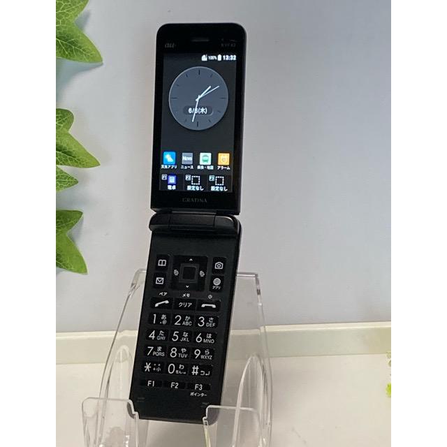 KYOCERA（京セラ） 中古 au by KDDI GRATINA KYF42 ブラック ☆SIM