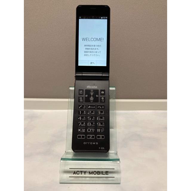 arrows ケータイ F-03L ブラック☆ docomo SIMロック解除済 4G ガラホ