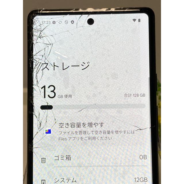 Google Pixel 訳あり☆ 6a [Sage] 128GB au スマホ本体 送料無料 ※液晶