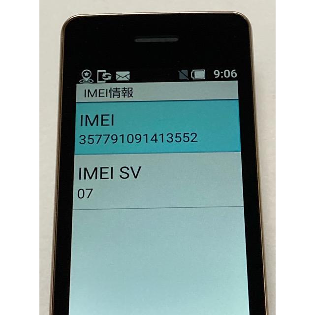 SHARP（シャープ） Softbank かんたん携帯10 NP807SH ゴールド 携帯