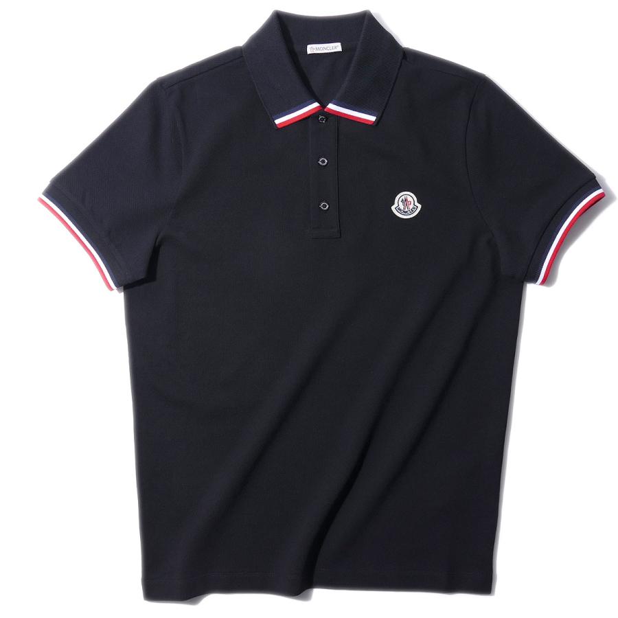 MONCLER（モンクレール） ポロシャツ 8A00015 999ブラック メンズ 半袖