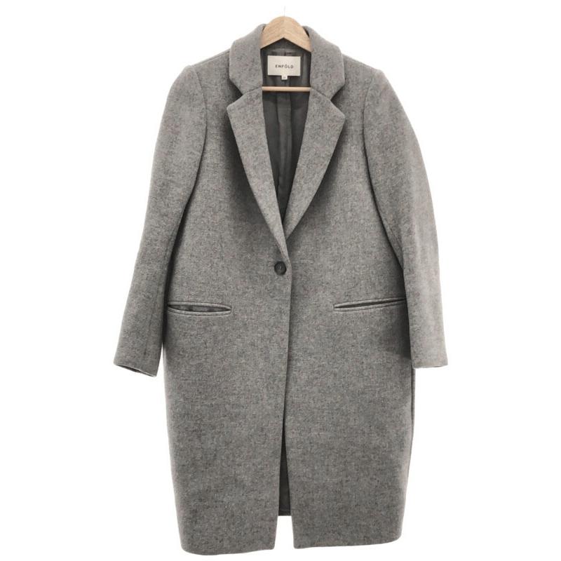 ENFOLD（エンフォルド） 16AW ウールチェスターコート グレー 36