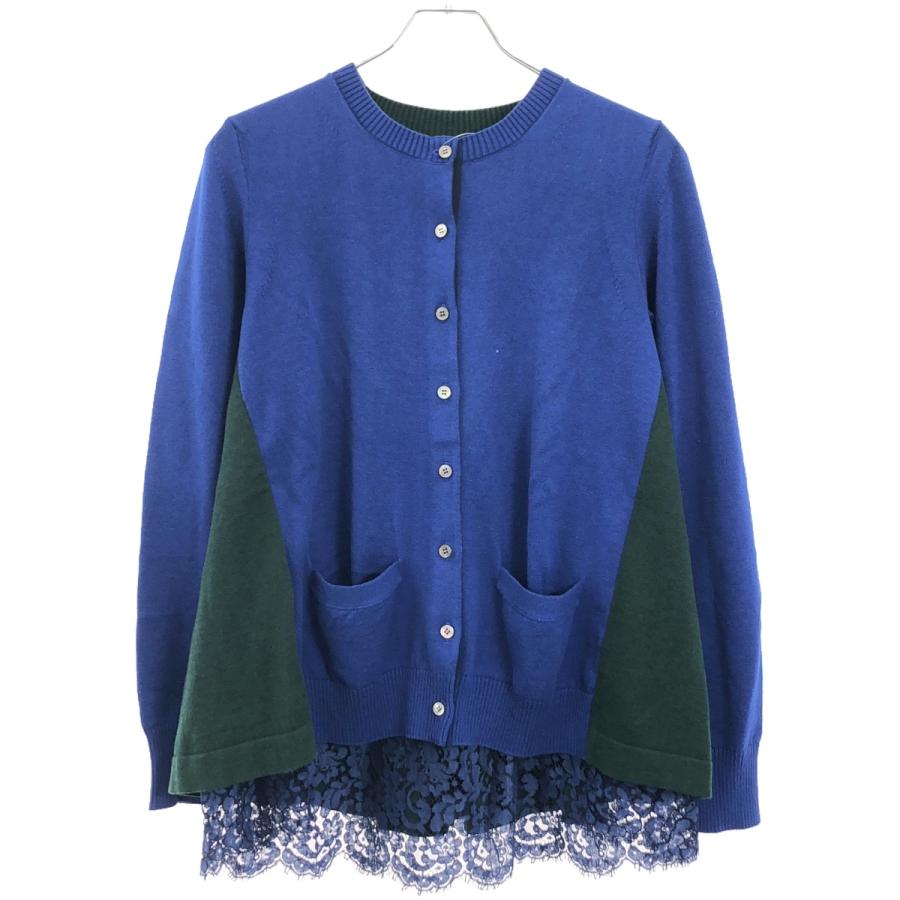 sacai（サカイ） 17AW パネルレースニットカーディガン 17-03326