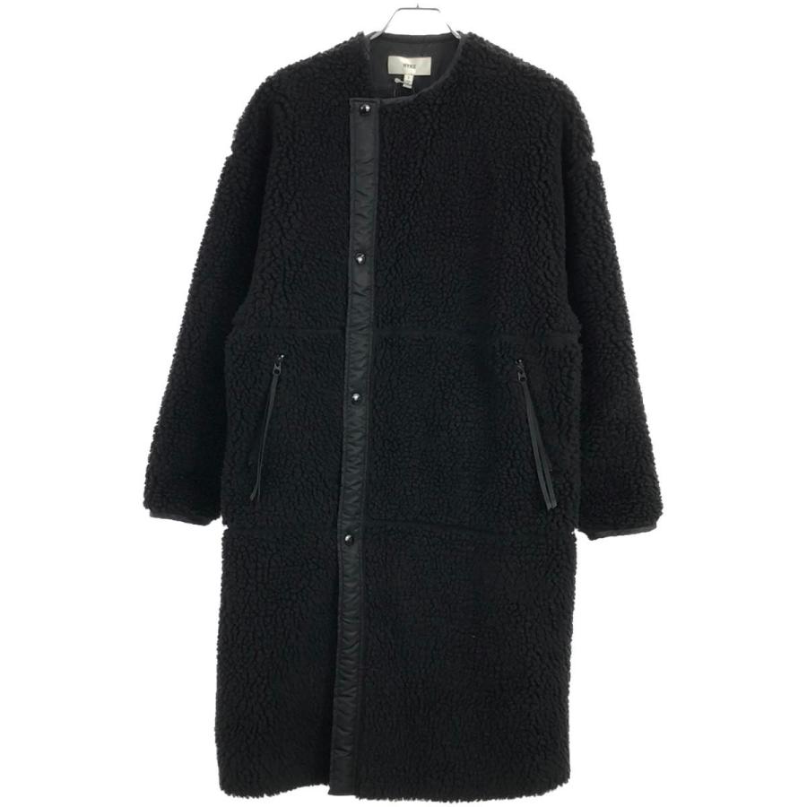 HYKE 17175 FAUX SHEARLING COAT OLIVE 1