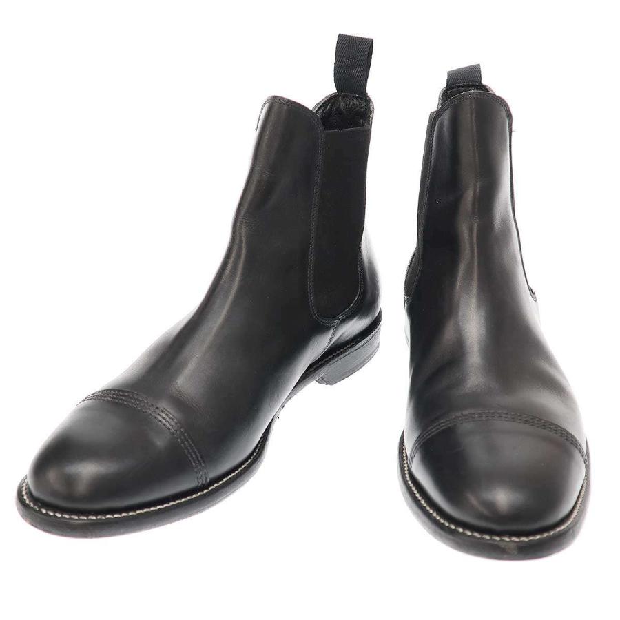 COMOLI×Sanders コモリ サンダース サイドゴアレザーブーツ ブラック 8