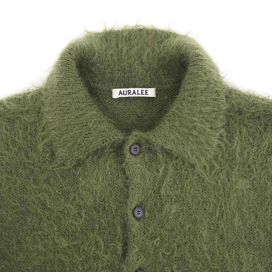 AURALEE（オーラリー） 25AW BRUSHED SUPER KID MOHAIR KNIT POLO