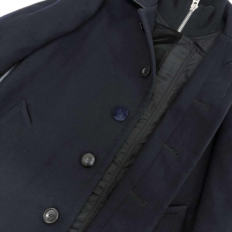 sacai（サカイ） 18AW ウールメルトンドッキングコート 18-01818M