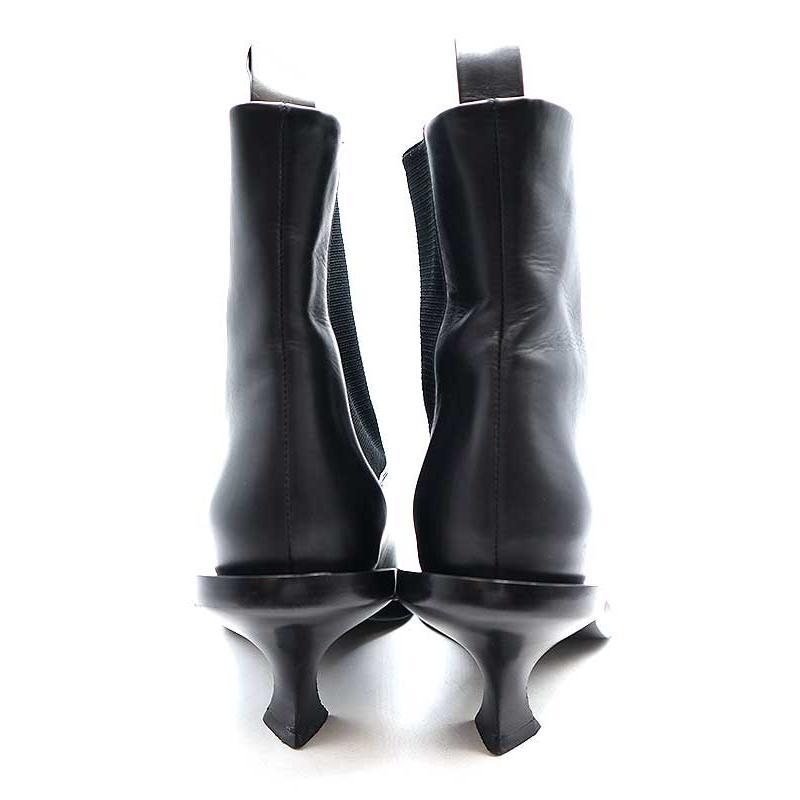 JIL SANDER（ジルサンダー） ポインテッドトゥ レザーヒールブーツ