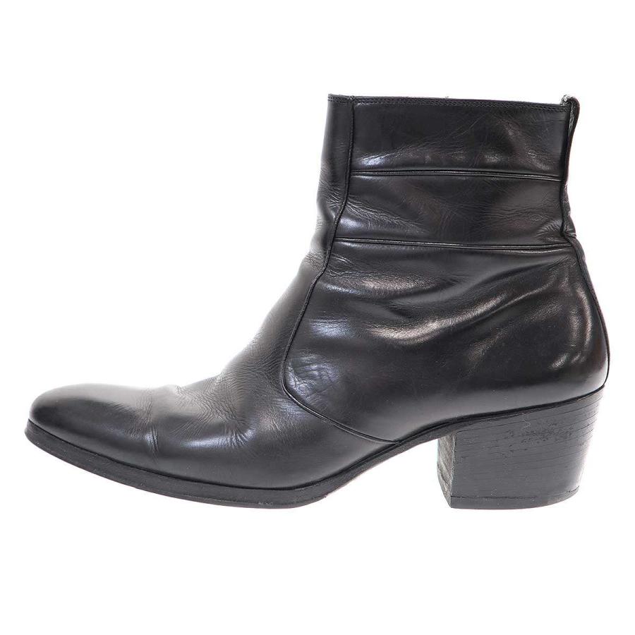 Dior HOMME ディオールオム 2007AW サイドジップレザーヒールブーツ