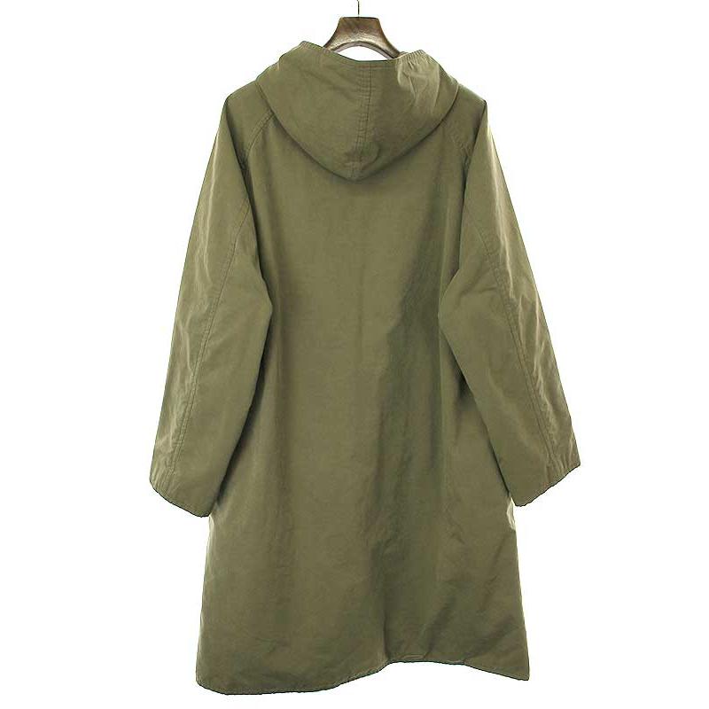 COMOLI コモリ 19AW フーデッドコート カーキ 2 Q03-04012