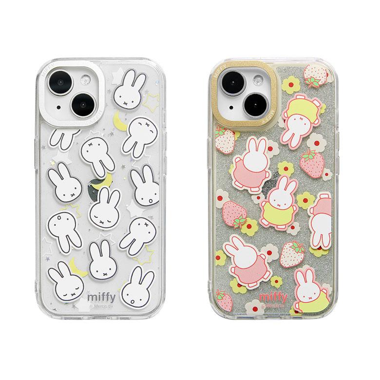 iPhone15 ケース ミッフィー Camera Frame クリアケース ソフトカバー