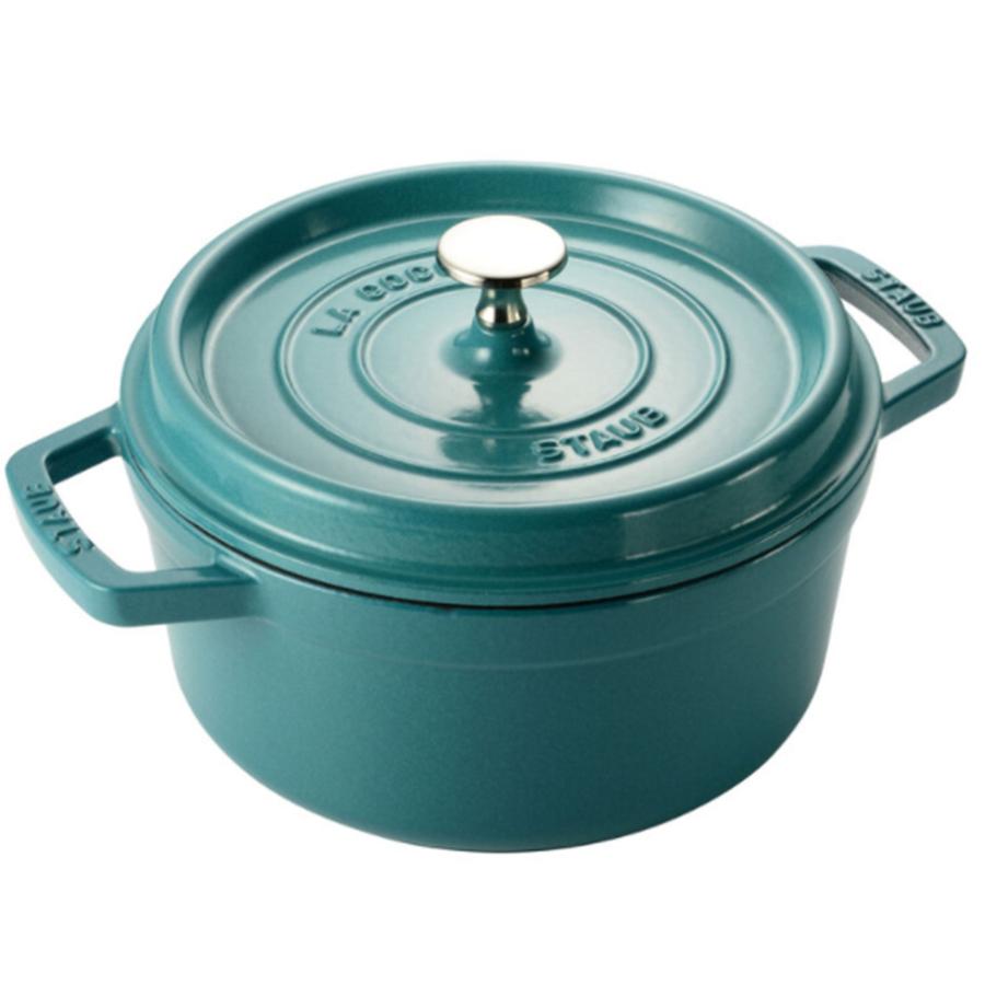 限定カラー Staub ストウブ ラウンドココット 22センチ ミント ミント