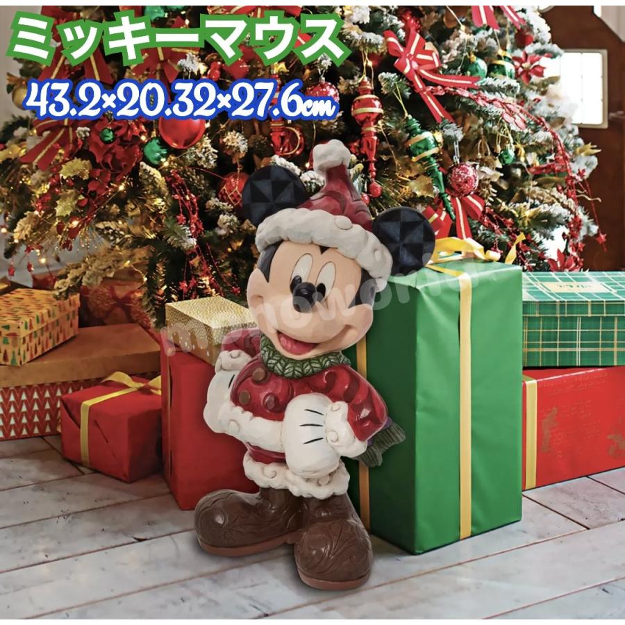 ジム ショア ディズニー サンタの置物 ミッキーマウス クリスマス デコ