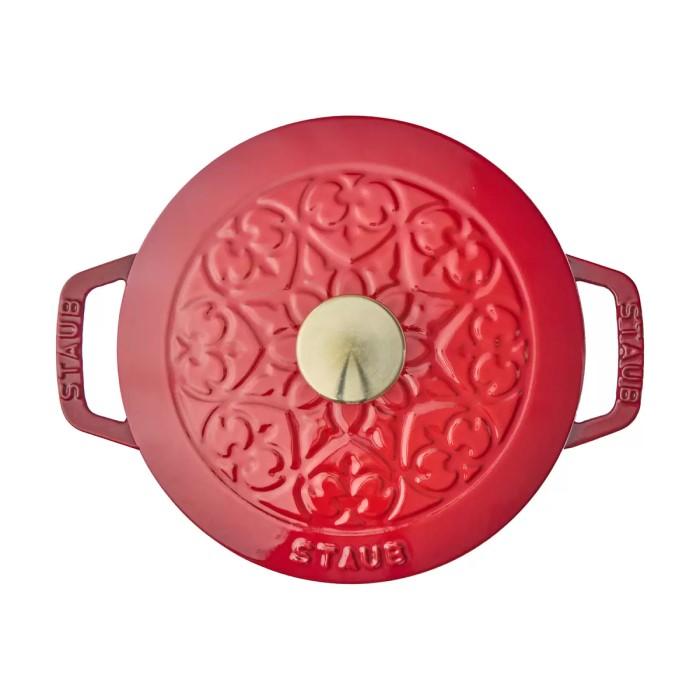 Wa-NABE Staub ストウブ フレンチオーブン リリー 16cm チェリー【送料