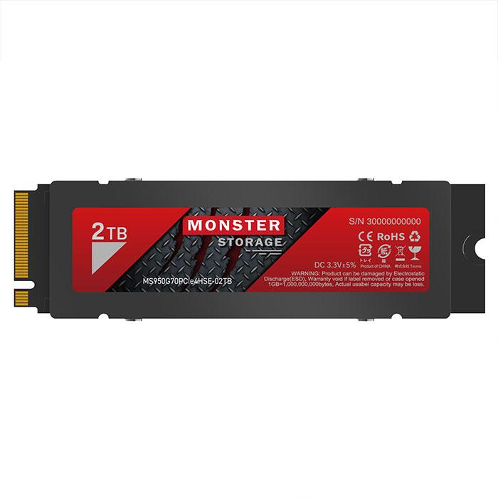 Monster Storage Monster Storage SSD 2TB NVMe PCIe Gen4×4 PS5確認