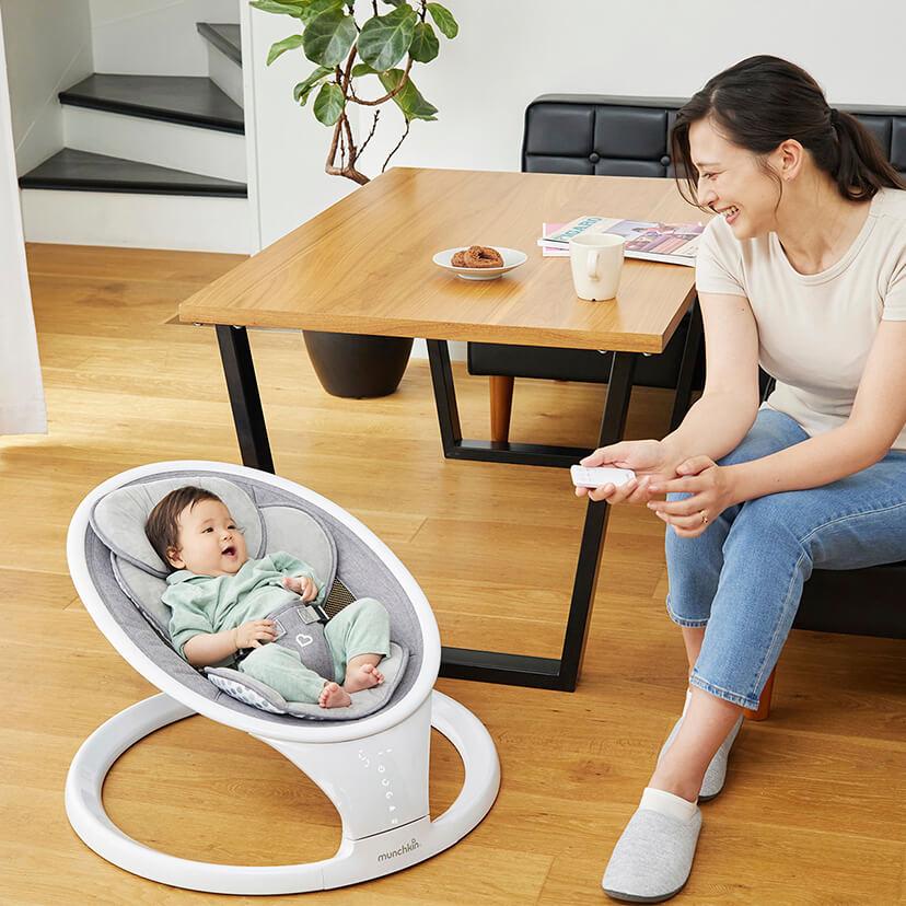 munchkin（マンチキン） 電動ベビースウィング リモコン付き