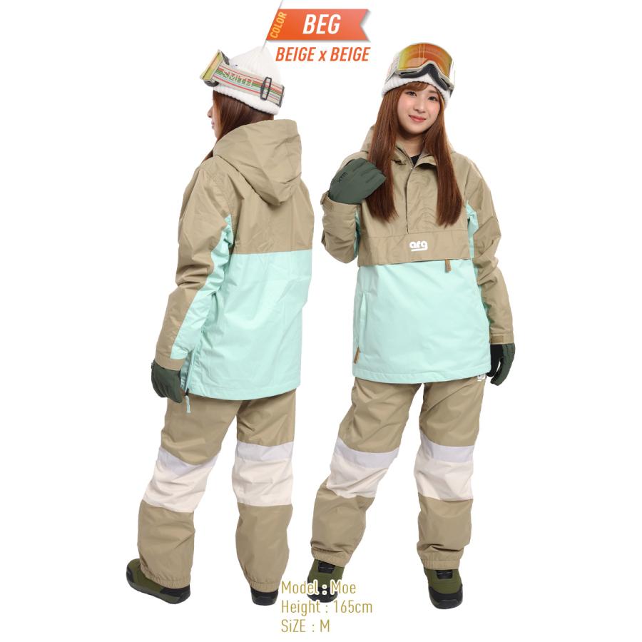ARG エーアールジー 上下セット スノーボードウェア イージー