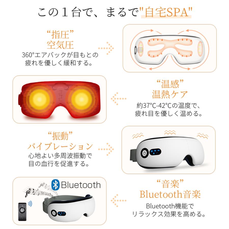 アイリラクゼーション グラフェン加熱 多周波振動 2段階調節 目元