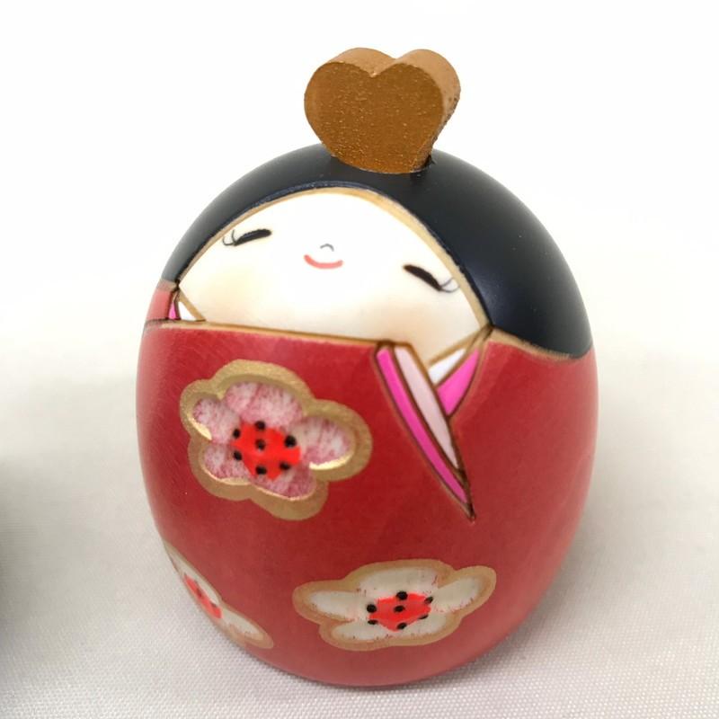 卯三郎作 こけし おひな様「笑い雛」 No-9-22 : 人形のモリシゲ - 通販