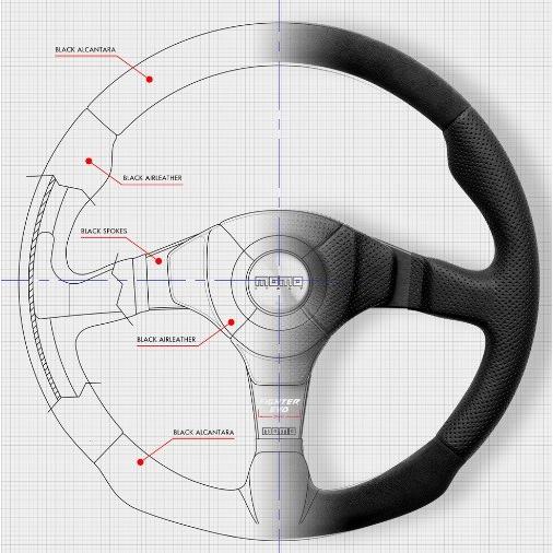 MOMO（モモ） ステアリング FIGHTER EVO LEATHER （ファイター エボ