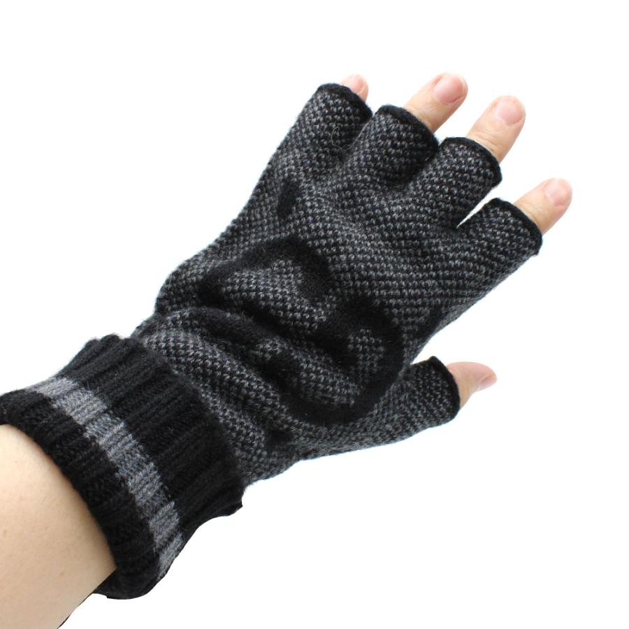 GUCCI（グッチ） 726586-4GABX-1360 カシミア フィンガーレスグローブ