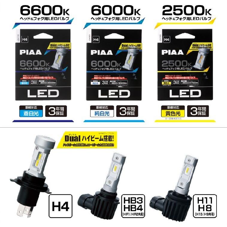 PIAA ヘッドライト用・フォグライト用 LEDバルブ HB3 HB4 HIR1 HIR2