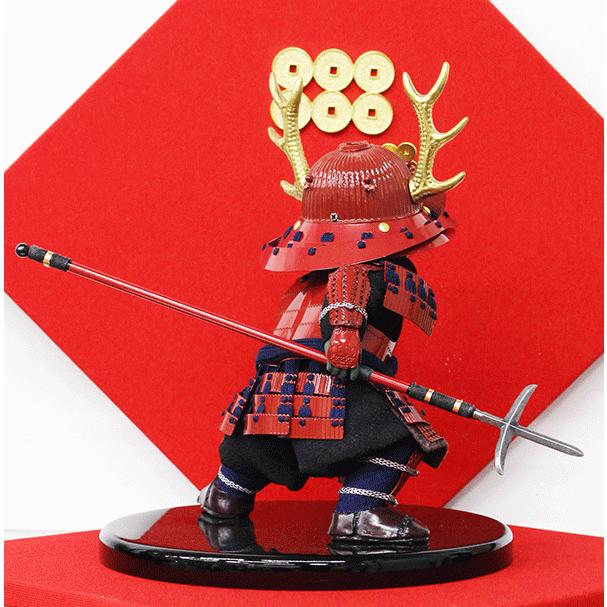 もののふ童 幸村参上 壱三 壹三 人形 子供大将飾り 屏風付きセット 五