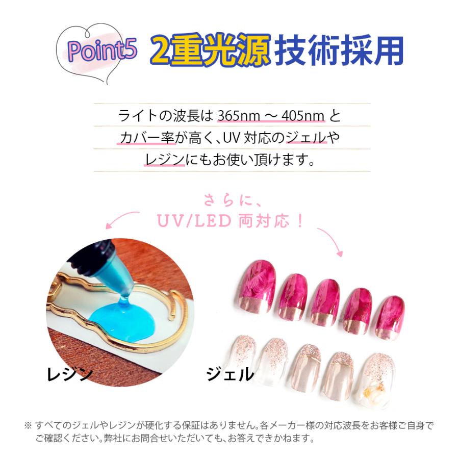 ジェル ネイルライト uvライト led ネイルライト48W LED UVライト