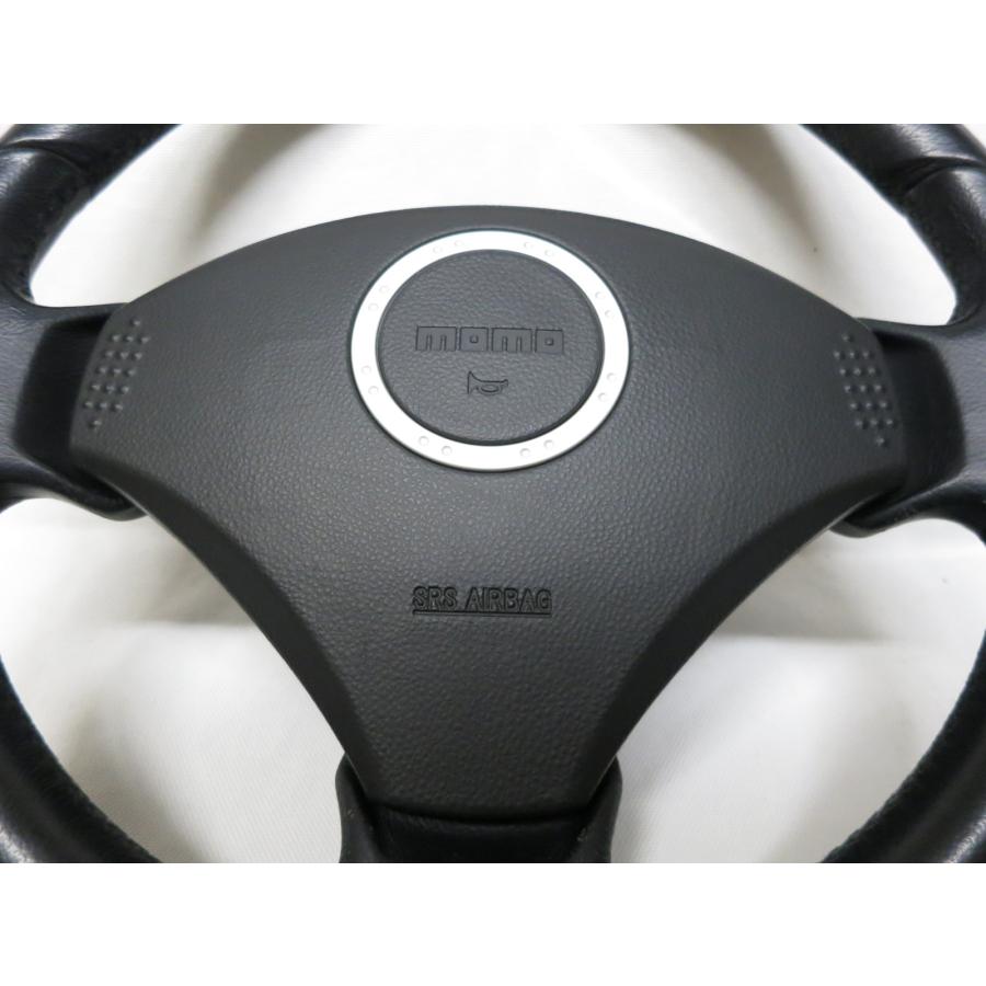 希少SS! ラパン HE21S モモ MOMO 革 ステアリング ハンドル エアバック