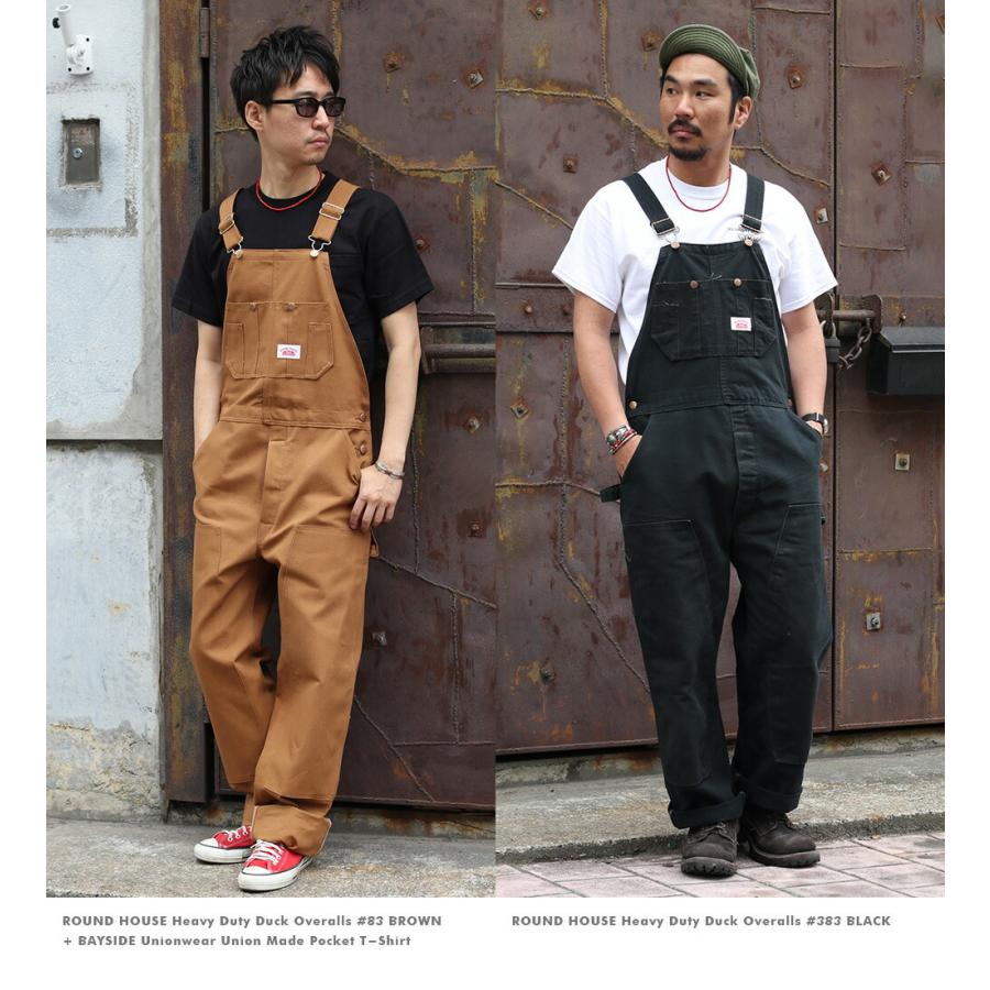 ROUND HOUSE（ラウンドハウス） 裾上げ無料 オーバーオール ダック