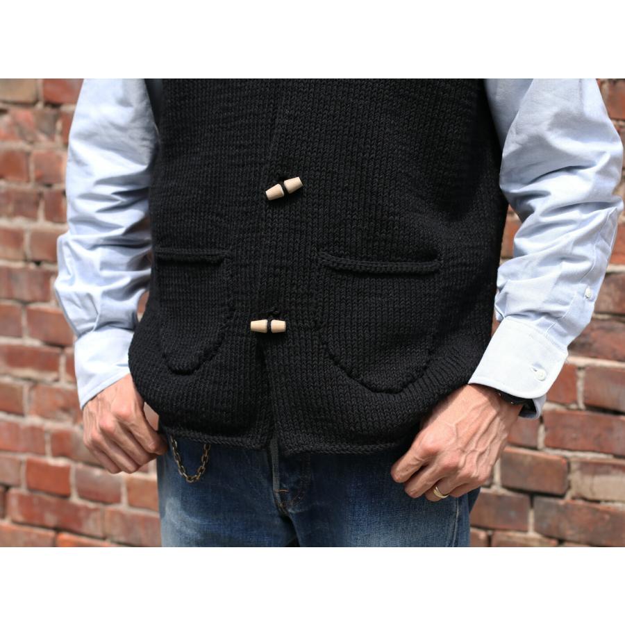 INVERALLAN（インバーアラン） デニムヤーン ハンドニット ベスト 26D