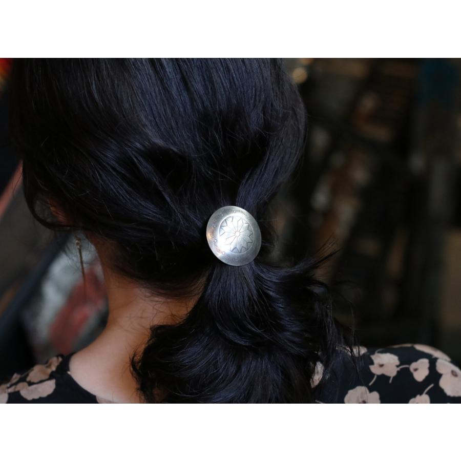Navajo Silver Concho Hair Tie ヘアゴム ナバホ族 コンチョ