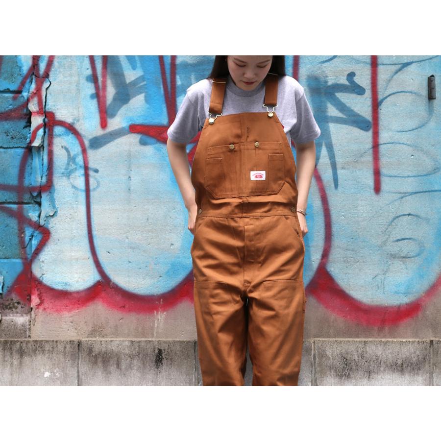 ROUND HOUSE（ラウンドハウス） 裾上げ無料 オーバーオール ダック
