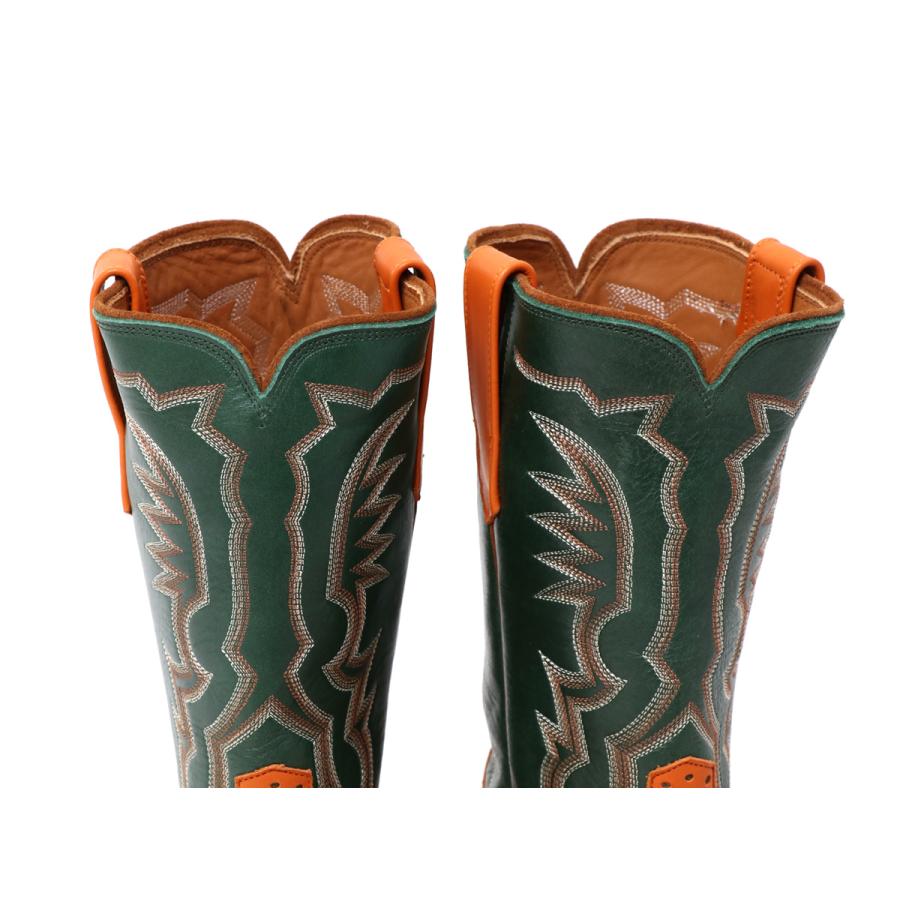 RIOS OF MERCEDES リオスオブメルセデス ROPER BOOTS ORANGE GREEN