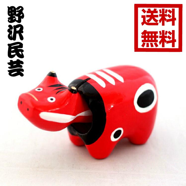 赤べこ 1号（9.5cm）野沢民芸 赤ベコ 民芸品 会津張り子 郷土玩具 お