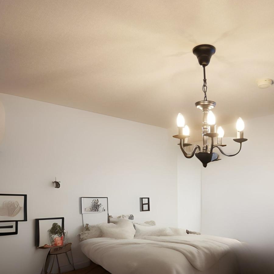 村上工作所 シャンデリア LED 5灯 リモコン 付き 天井照明 照明器具