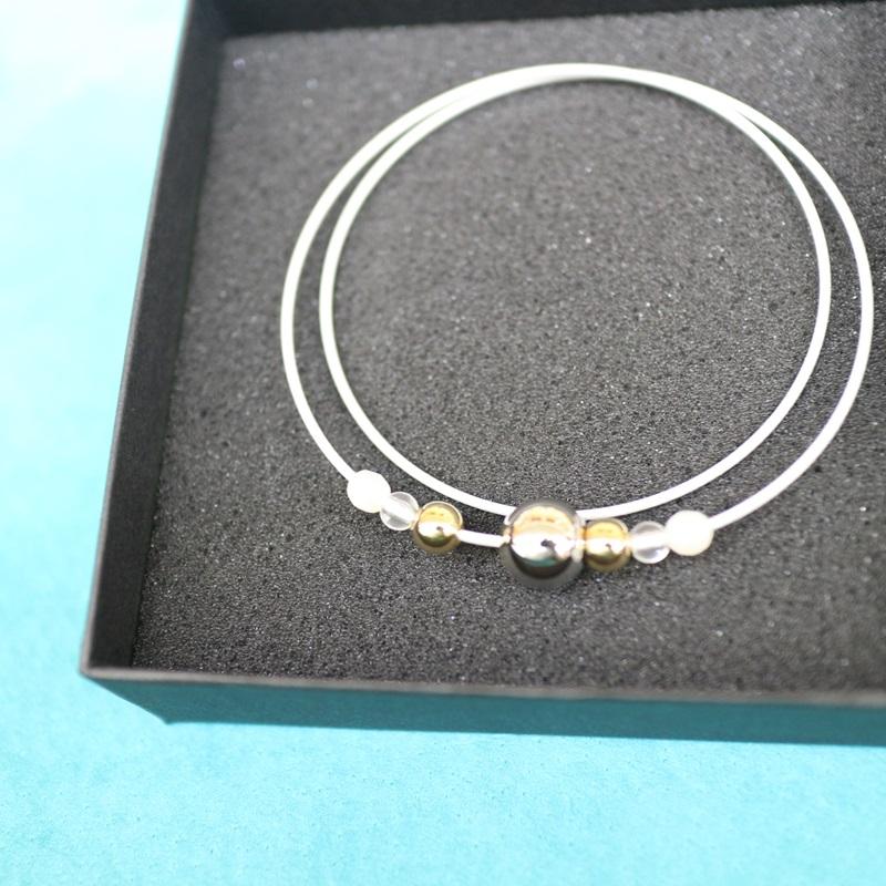 Phiten（ファイテン） RAKUWAネックレスワイヤー ミラーボール 2024年