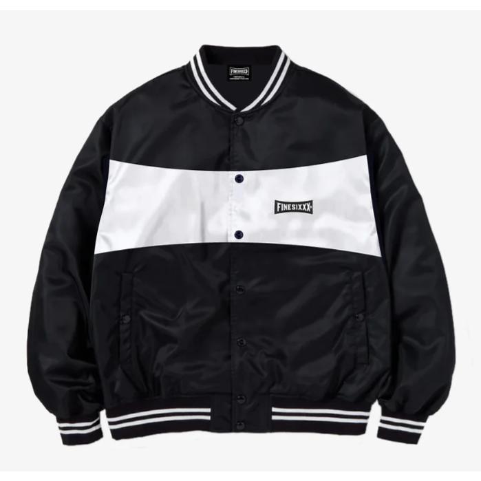 ファインシックス FINESIXXX SAFETY NYLON STADIUM JACKET BLACK