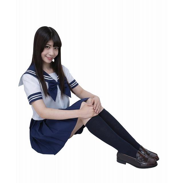 カラーセーラー 紺 JK ライブ 学祭 文化祭 対応 コスプレ衣装