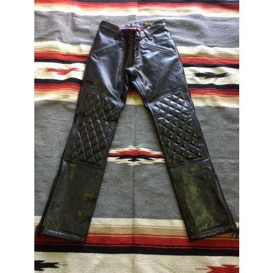 ウエストライド/WESTRIDE レザーパンツ COMFORMAX PADD PANTS BLK ※丈