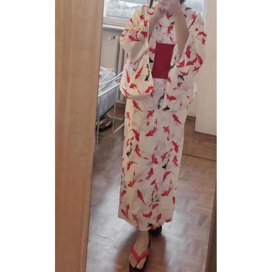 浴衣 金魚 セット レディース 大人 金魚柄 赤金魚 大きサイズ 古典柄