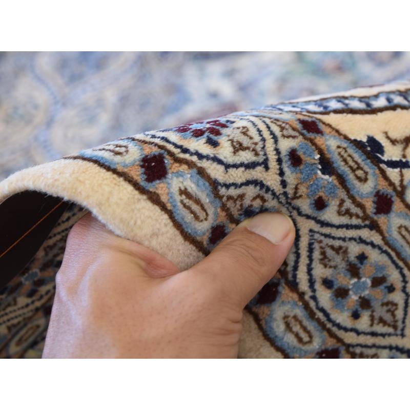 新品 ペルシャ 絨毯 ナイン 6la 210 x 204 cm No.588S 正方形 縦横2m