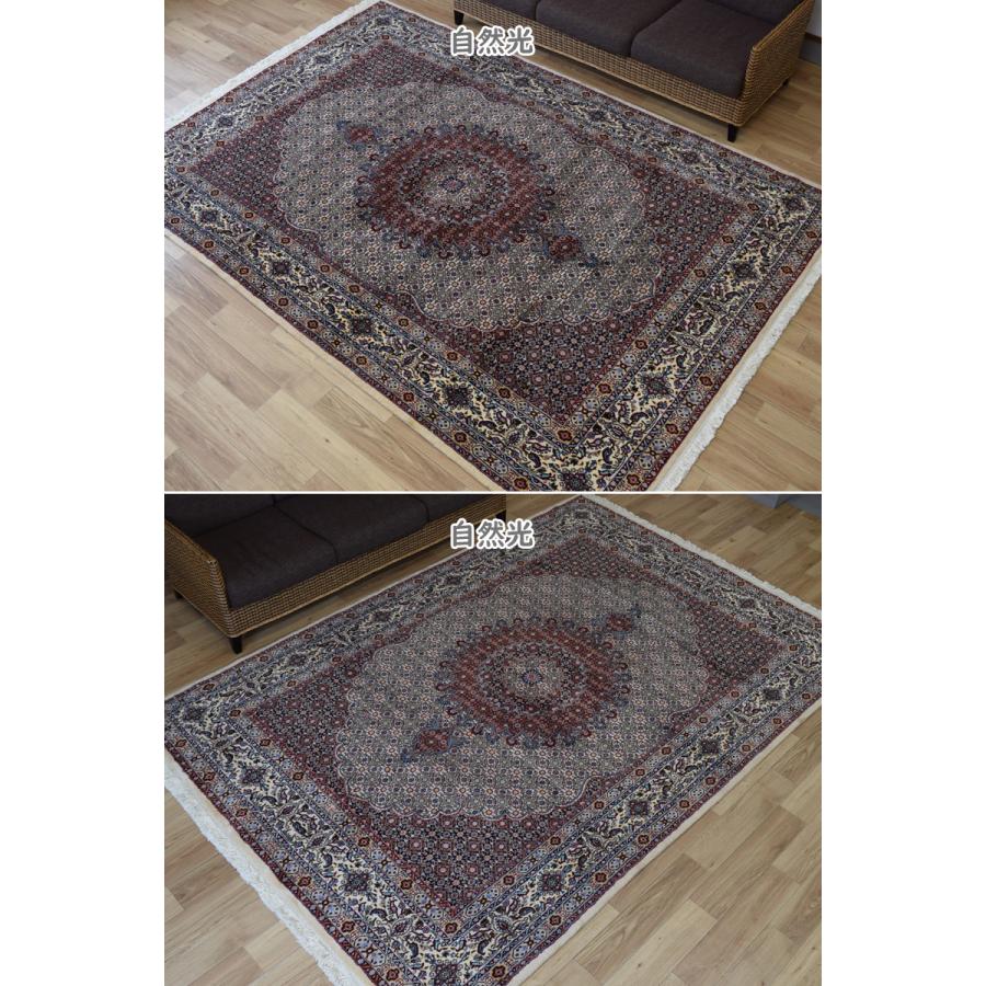 新品 ペルシャ 絨毯 ムード 産 縦3m 横2m 6m2 〜6帖 大判 サイズ 295 x