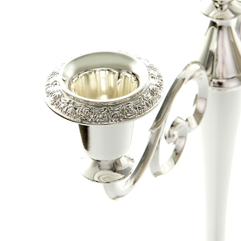 クイーンアン バロックアーム キャンドルスタンド 3灯 高さ25cm