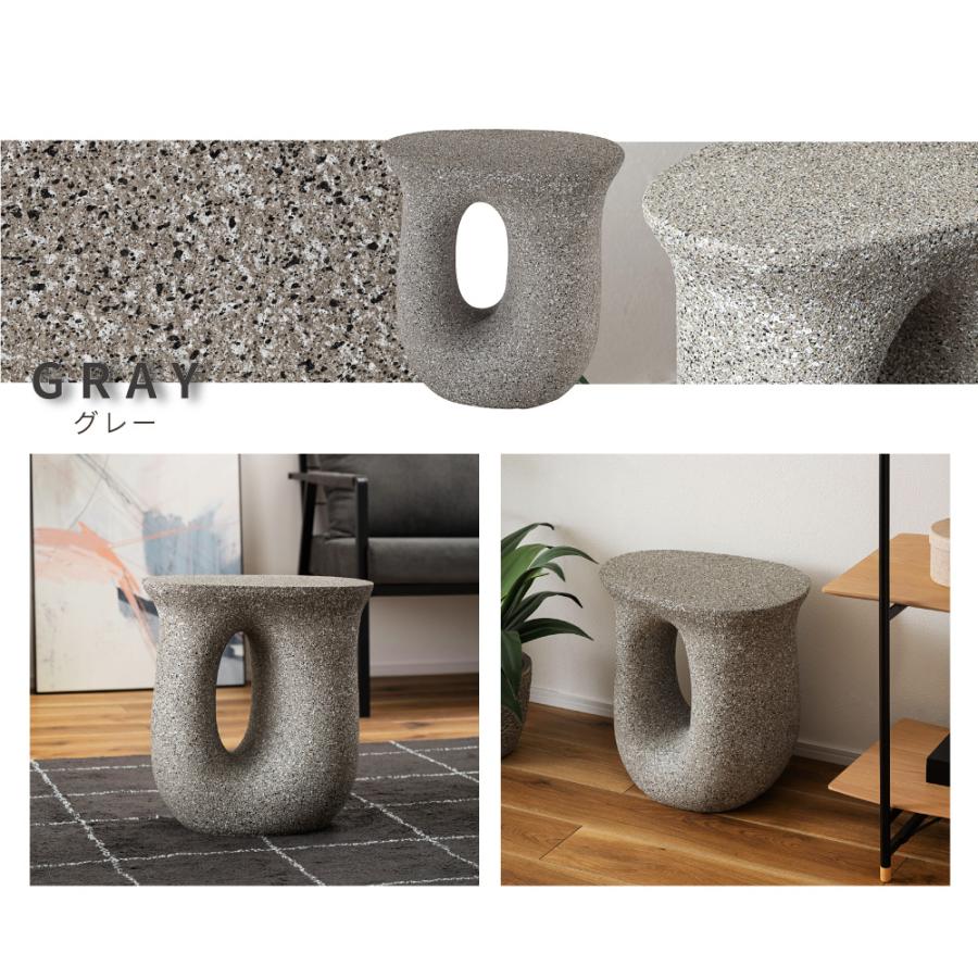 東谷 サイドテーブル テラゾー おしゃれ ざらざら 石目調 大理石調