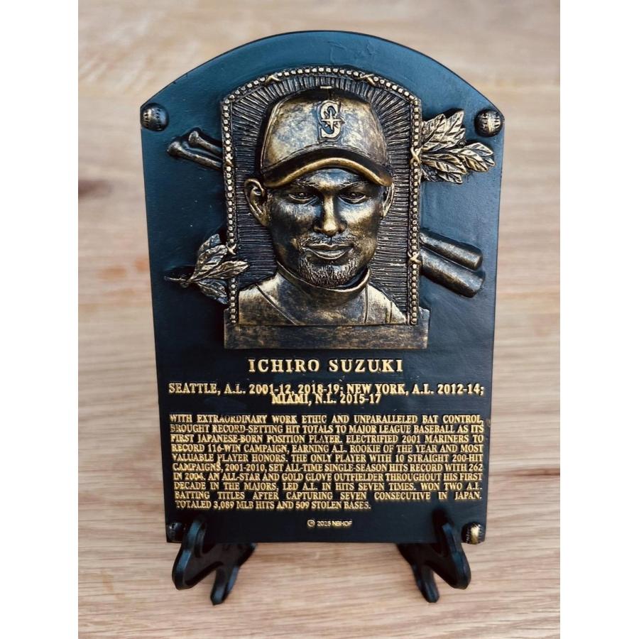 MS】8/10 球場配布 イチロー 米野球殿堂展示 プラーク プレート 盾