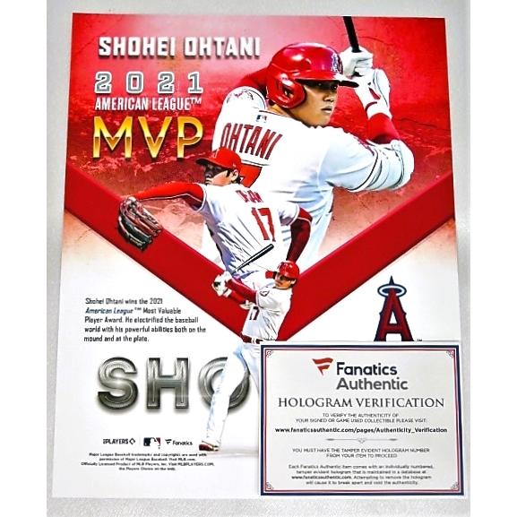 MS】超レア！大谷翔平直筆サイン2021年最優秀選手賞「21 AL MVP