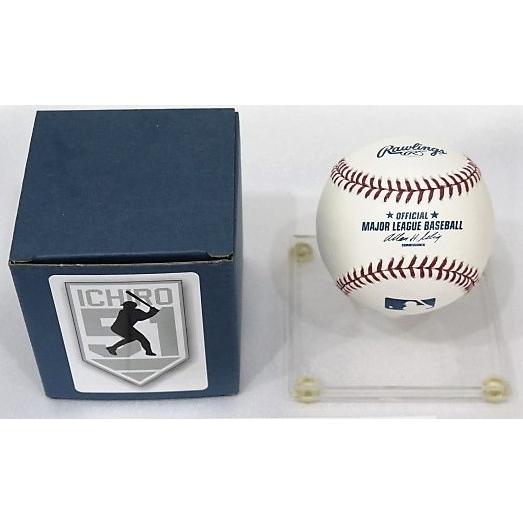 イチロー直筆サイン3000本安打記念ロゴMLB公式ボール ドジャース